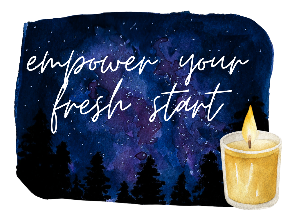 empower your fresh start 2026 Yoga Retreat with Avery Kalapa illustration of a candle with stars