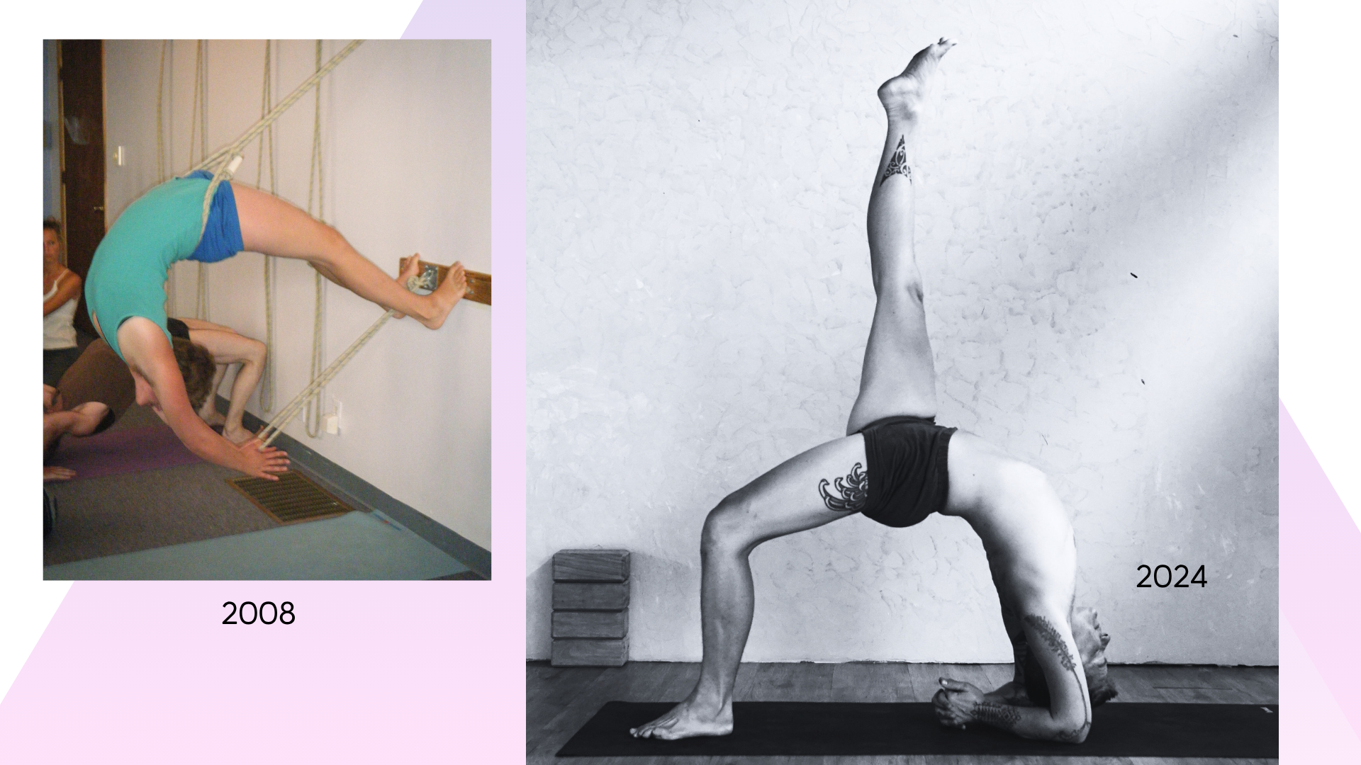 Avery in backbends, past and present 