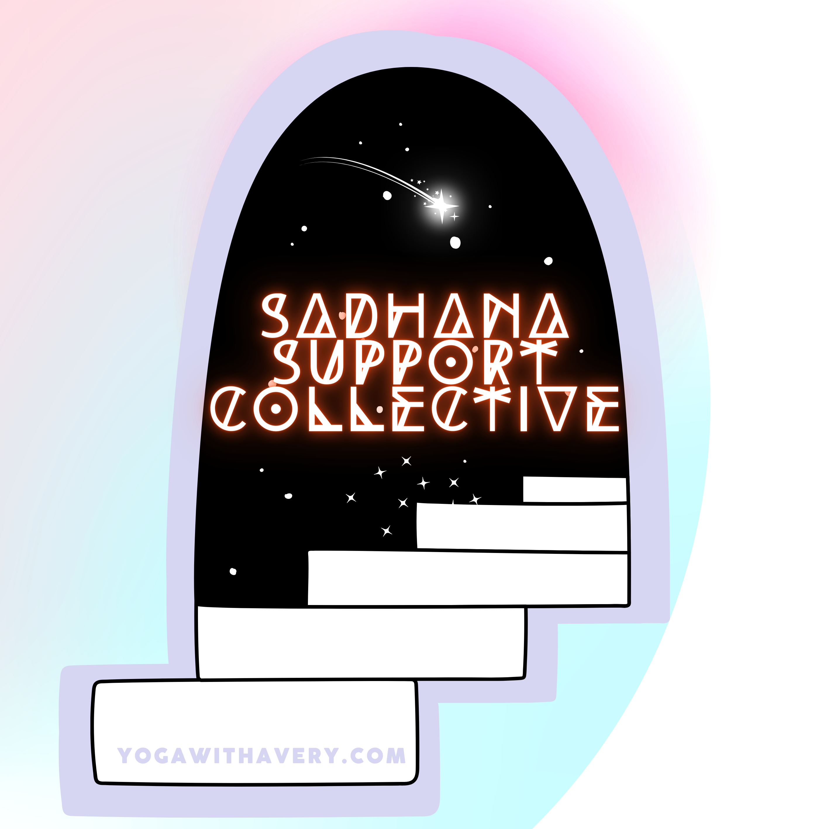 Sadhana Support Collective online queer trans affirming Iyengar Yoga membership logo